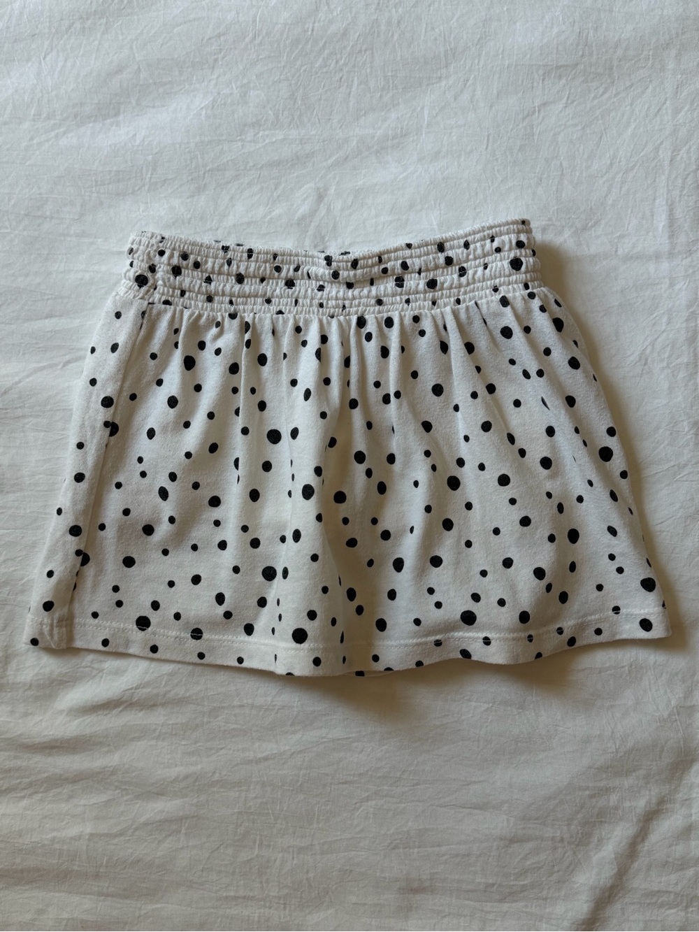 Cat & Jack Girls Polka Dot Skort Built-In Shorts Black White 4T